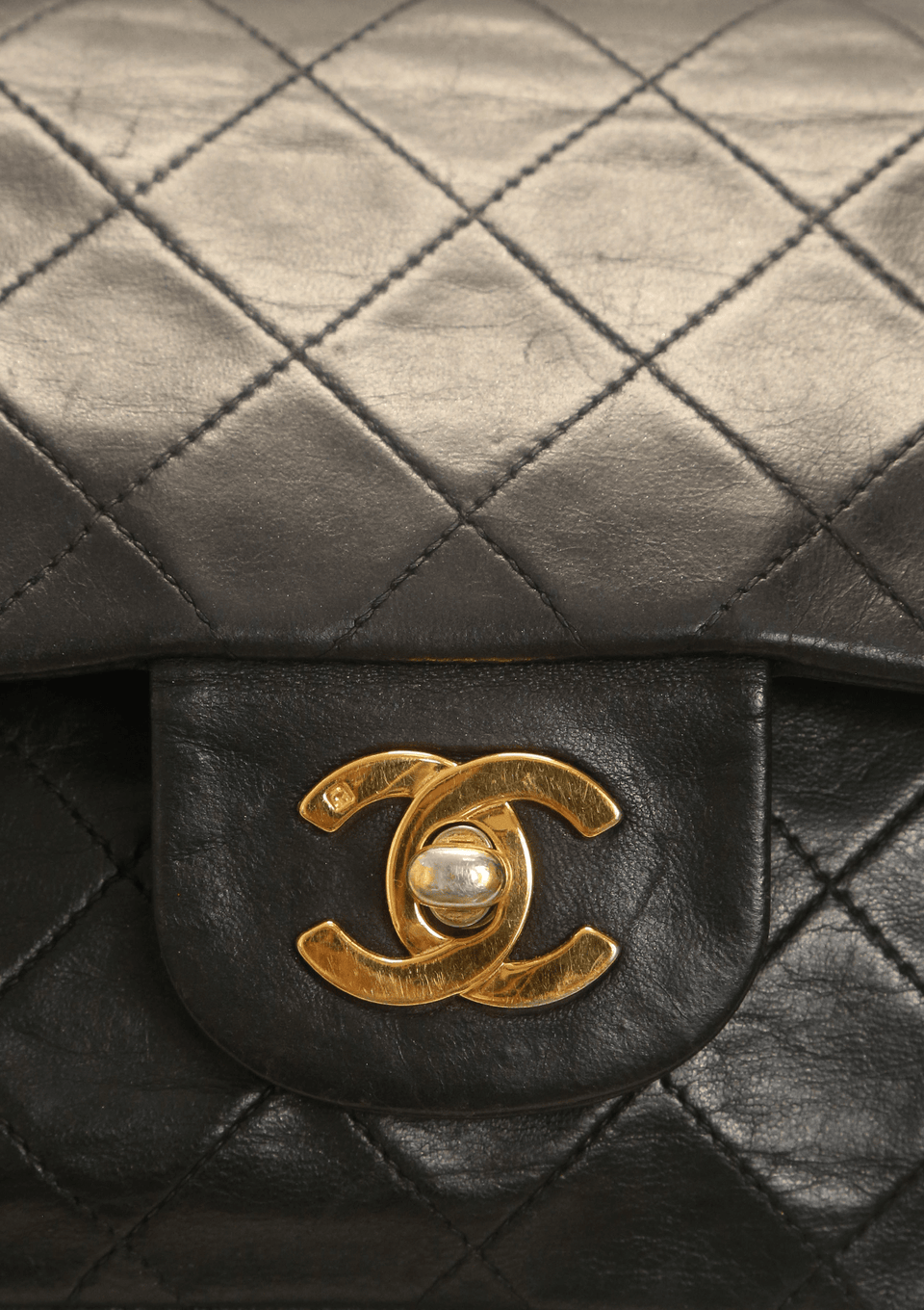 VINTAGE SMALL CLASSIC DOUBLE FLAP LAMBSKIN