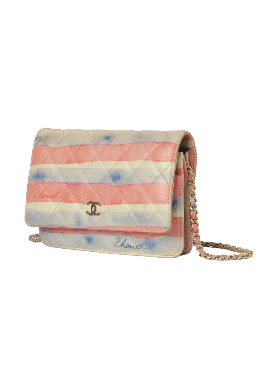 WATERCOLOR CLASSIC WALLET ON CHAIN