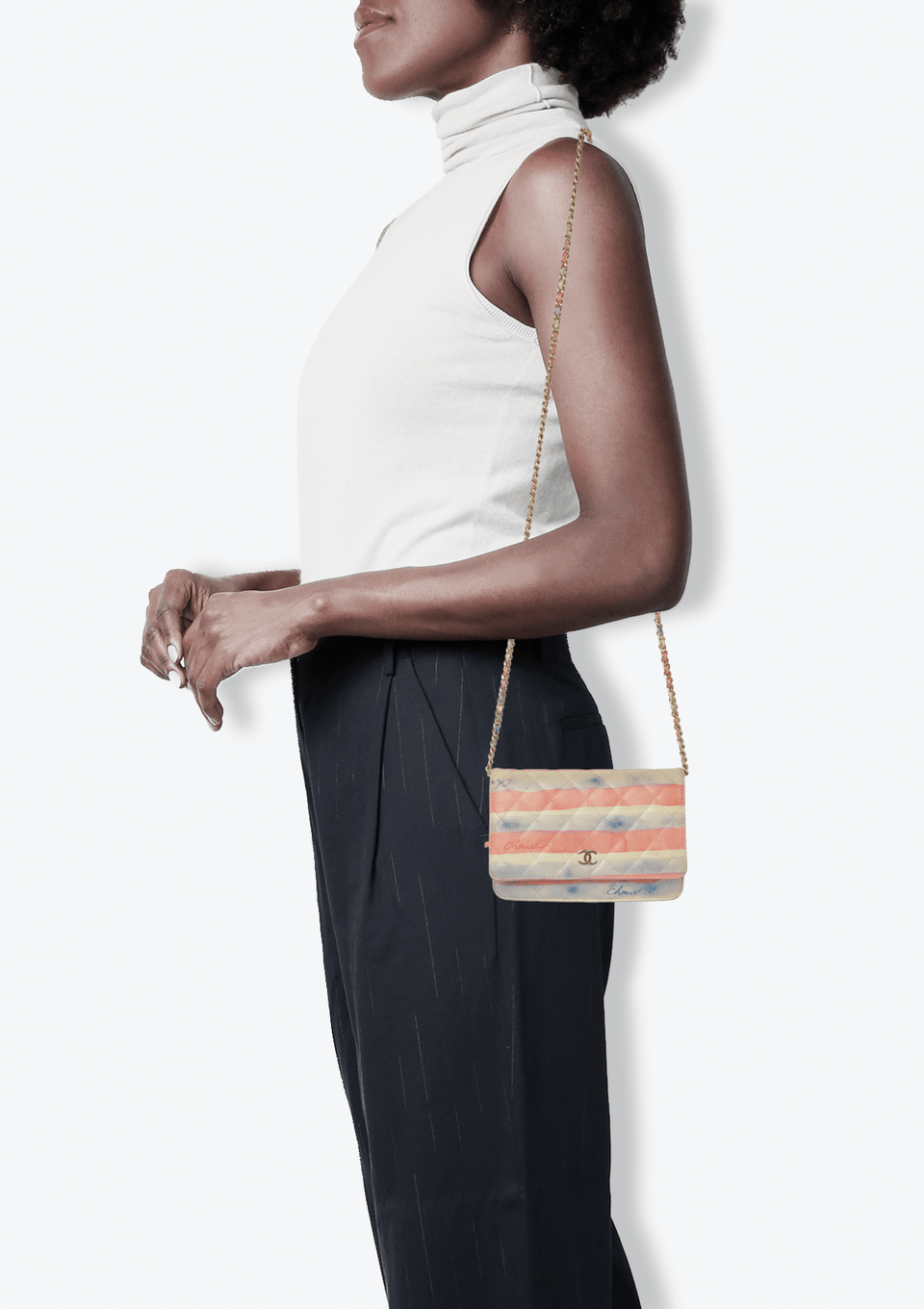 WATERCOLOR CLASSIC WALLET ON CHAIN