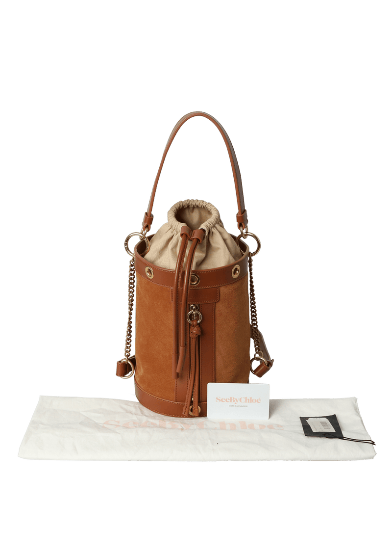 DEBBIE SUEDE BUCKET BAG