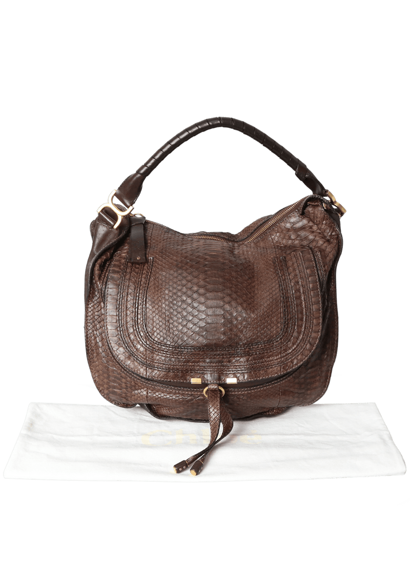 MARCIE PYTHON BAG