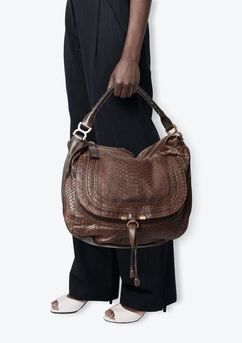 MARCIE PYTHON BAG