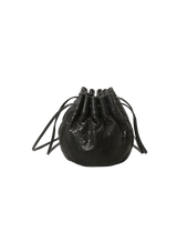 MINI METALLIC MESH DRAWSTRING BAG