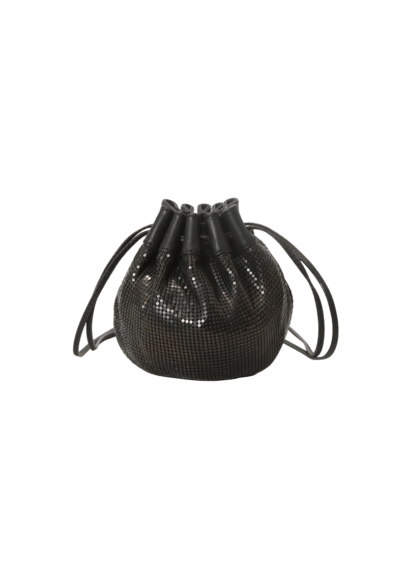 MINI METALLIC MESH DRAWSTRING BAG