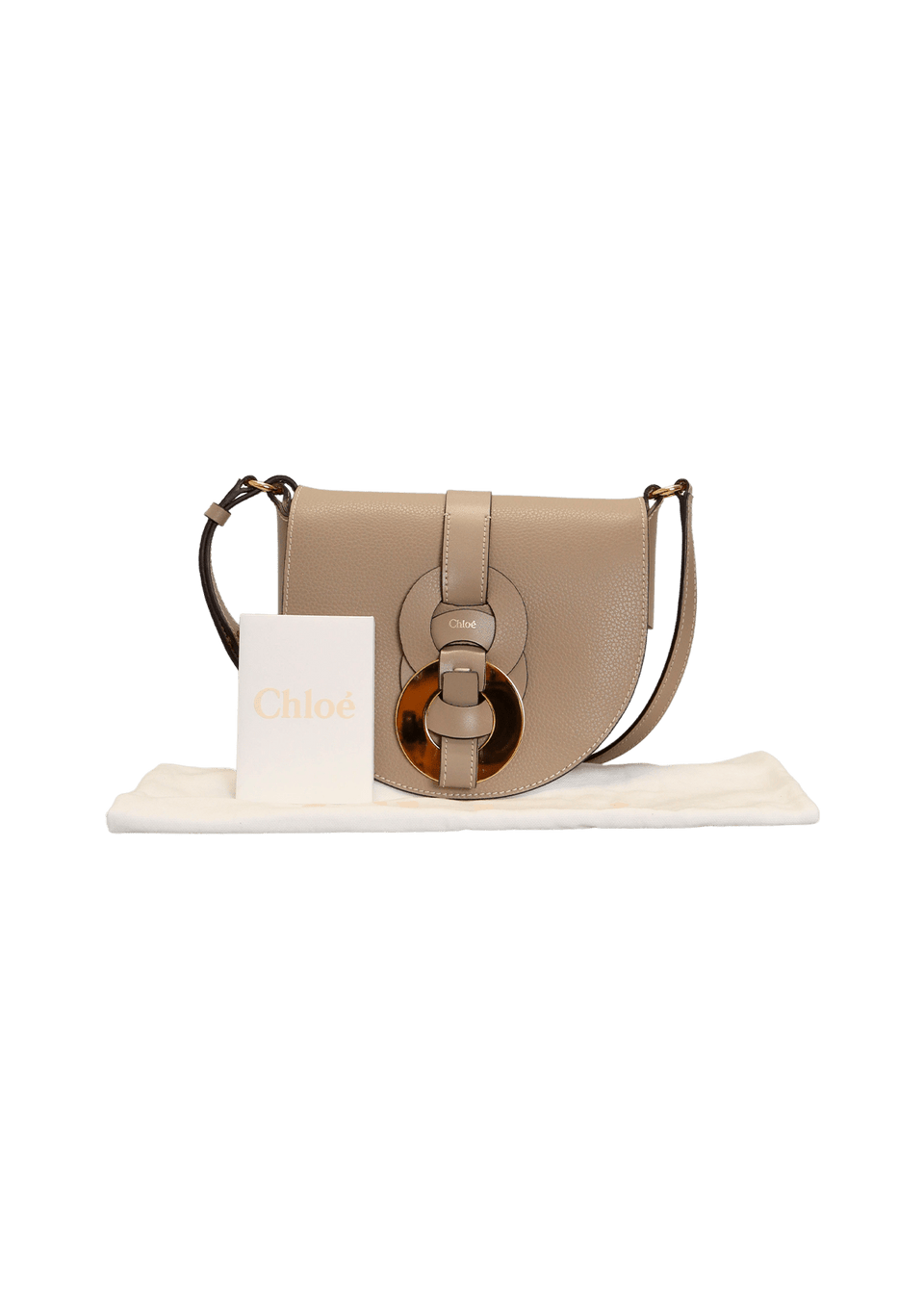 BOLSA CHLOÉ SMALL DARRYL SADDLE BAG CINZA ORIGINAL – Gringa