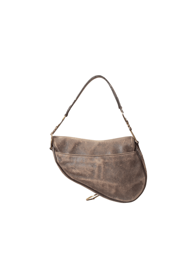 DENIM SADDLE BAG