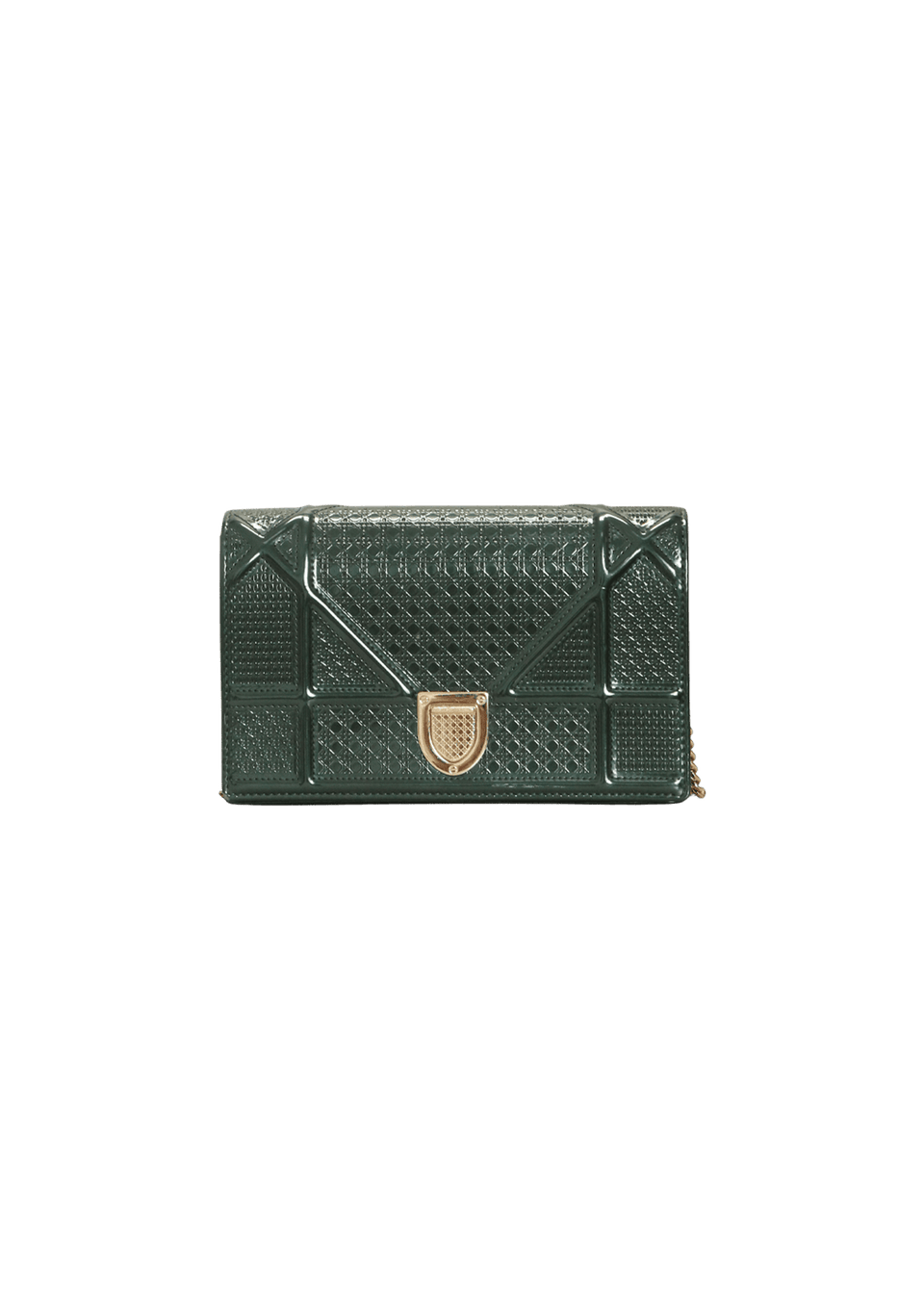BOLSA CHRISTIAN DIOR MICRO-CANNAGE DIORAMA WALLET ON CHAIN VERDE