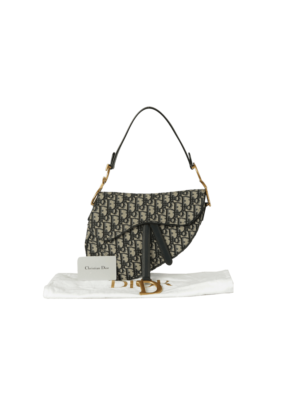 BOLSA CHRISTIAN DIOR OBLIQUE SADDLE BAG AZUL ORIGINAL – Gringa