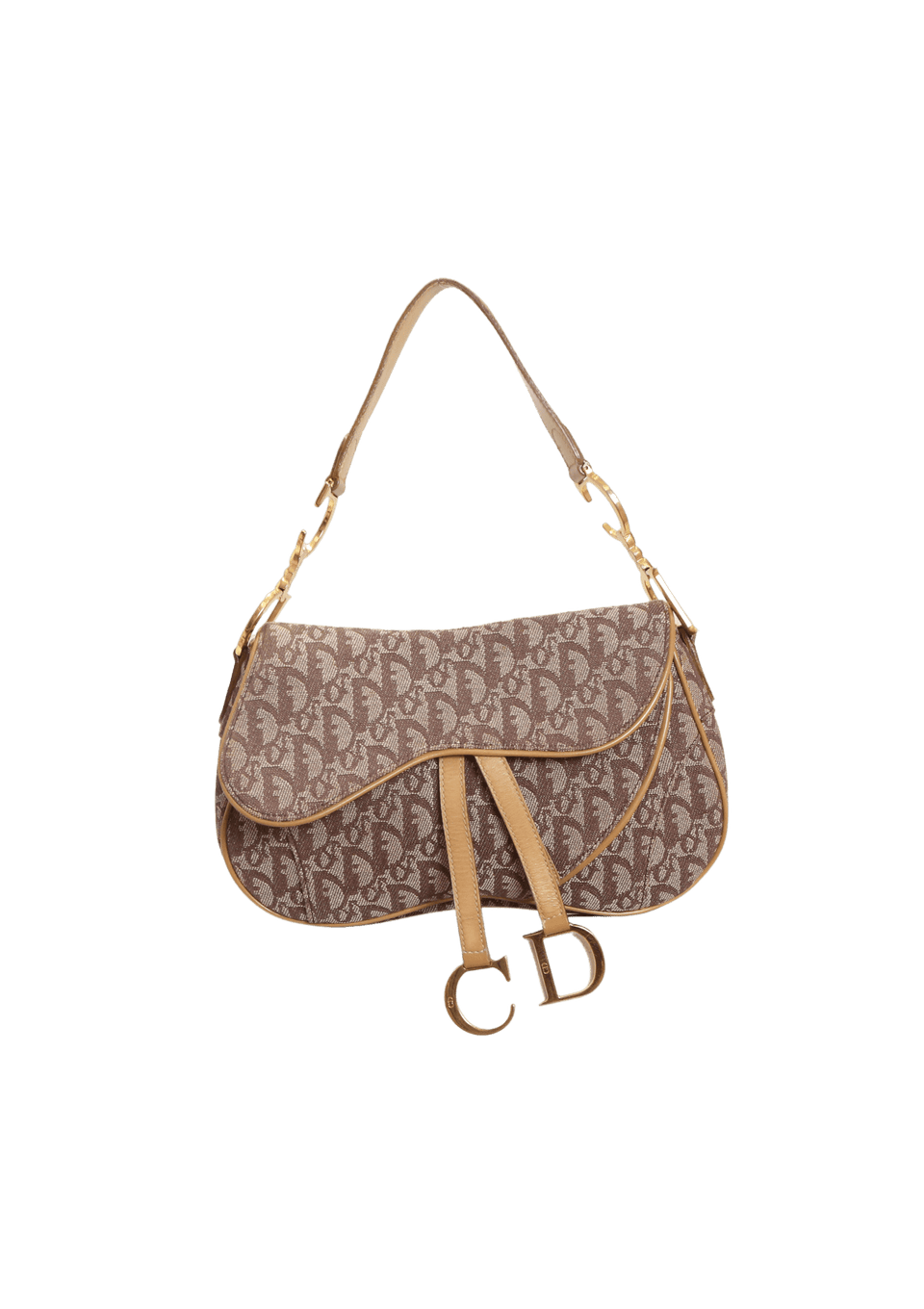 BOLSA CHRISTIAN DIOR VINTAGE DIORISSIMO DOUBLE SADDLE BAG BEGE
