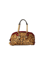 VINTAGE LEOPARD GAMBLER DICE BAG