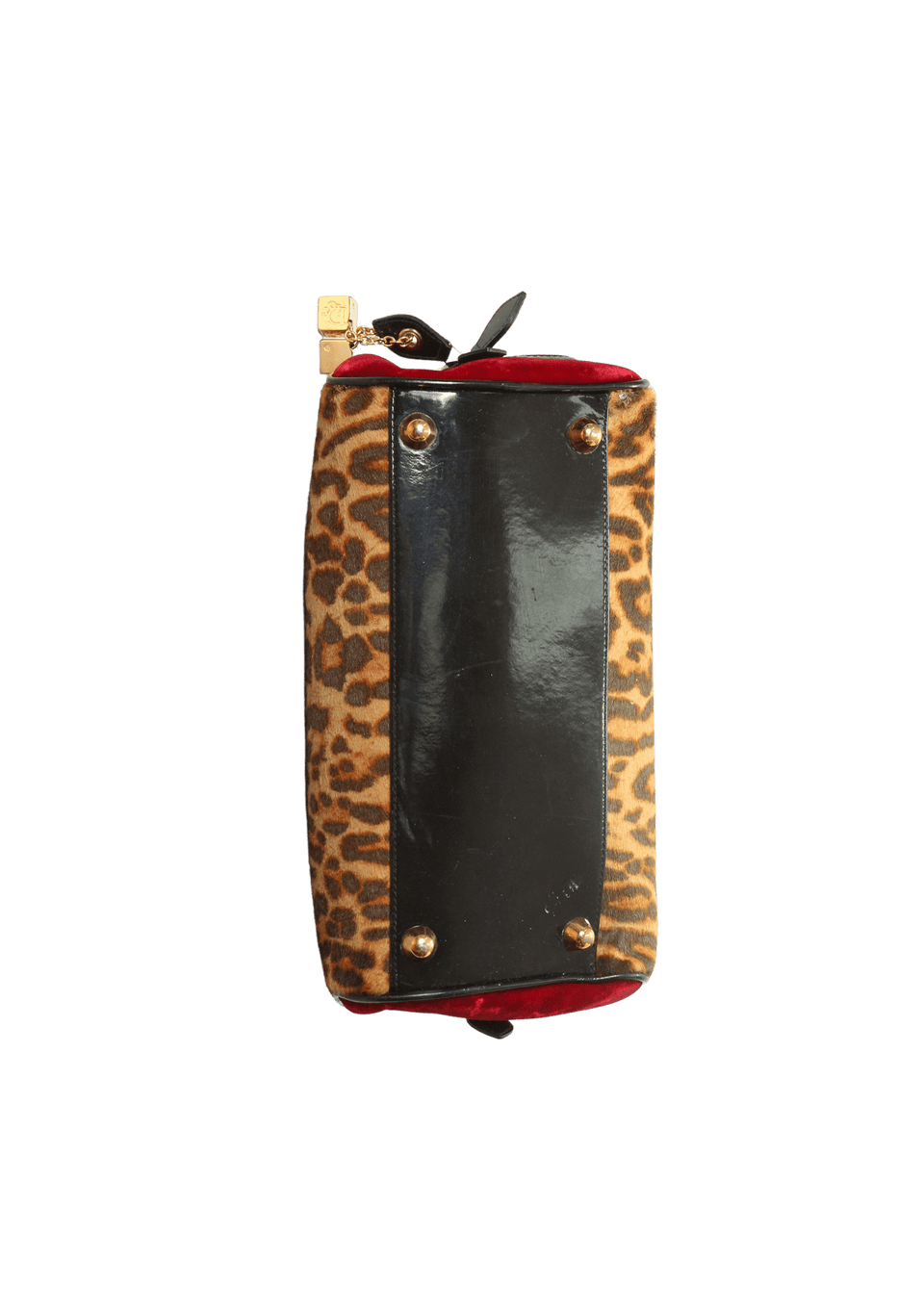 VINTAGE LEOPARD GAMBLER DICE BAG