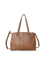 DOUBLE ZIP LEATHER BAG