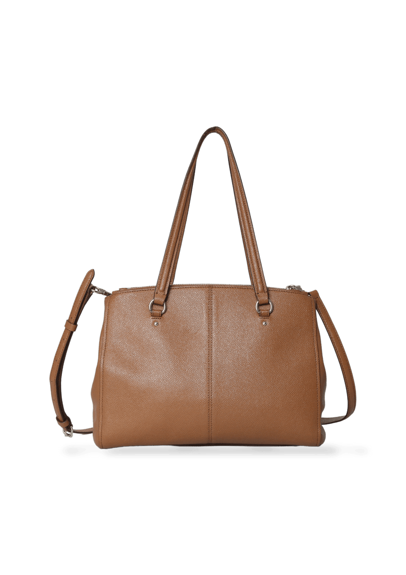 DOUBLE ZIP LEATHER BAG