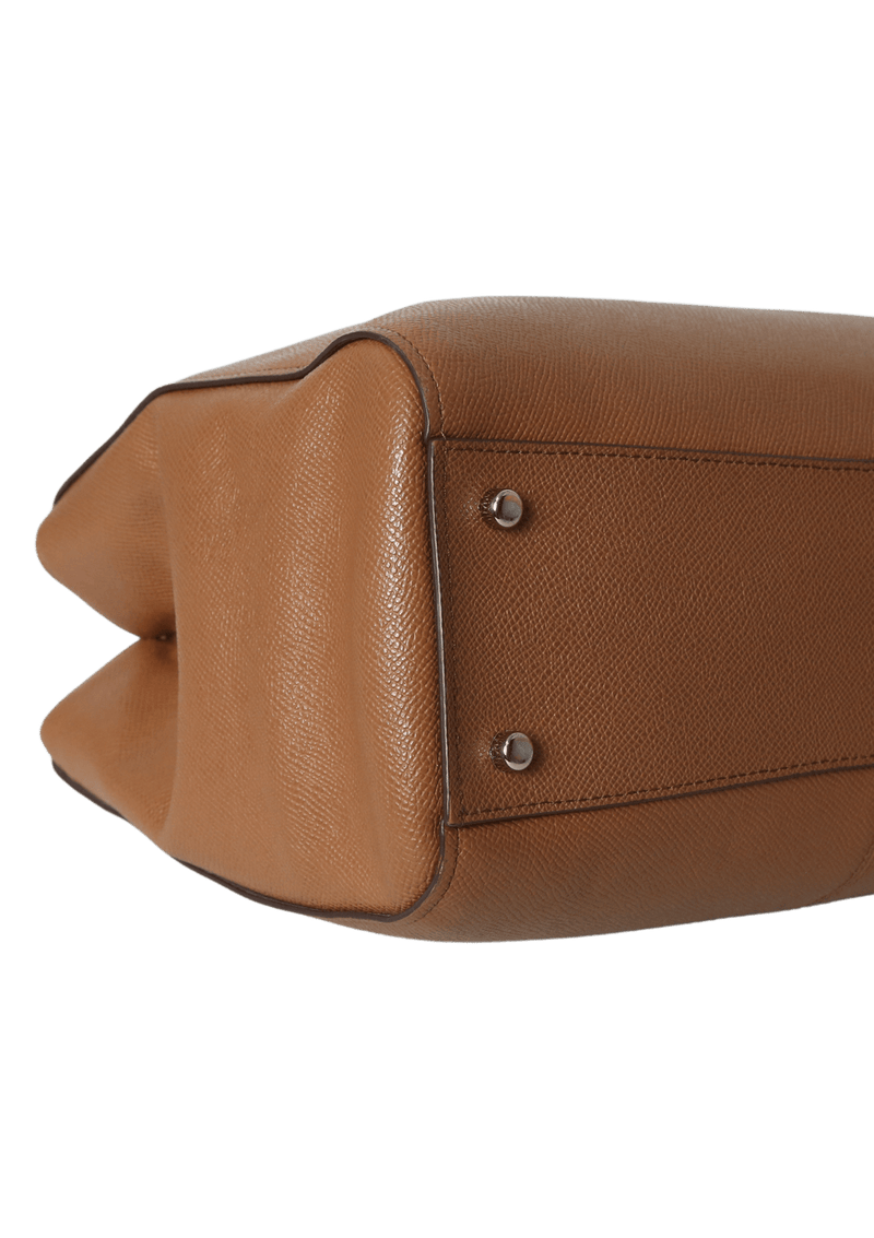 DOUBLE ZIP LEATHER BAG