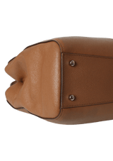 DOUBLE ZIP LEATHER BAG