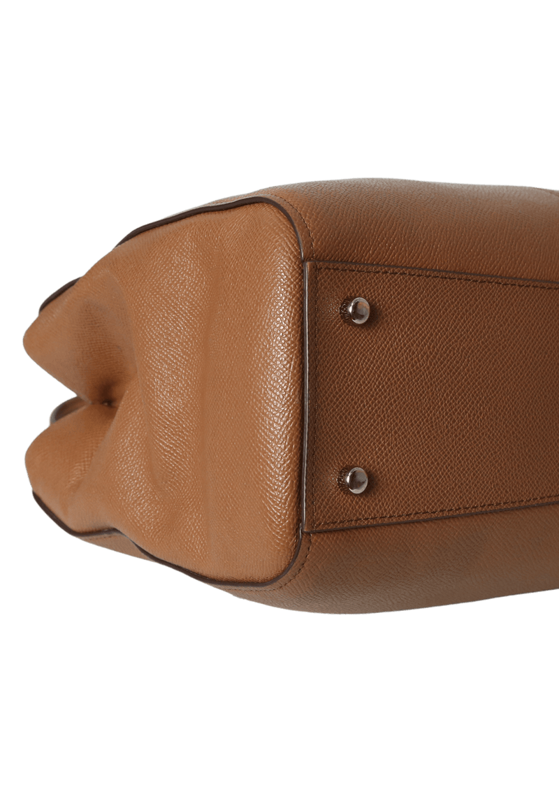 DOUBLE ZIP LEATHER BAG