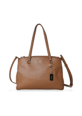 DOUBLE ZIP LEATHER BAG