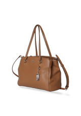 DOUBLE ZIP LEATHER BAG