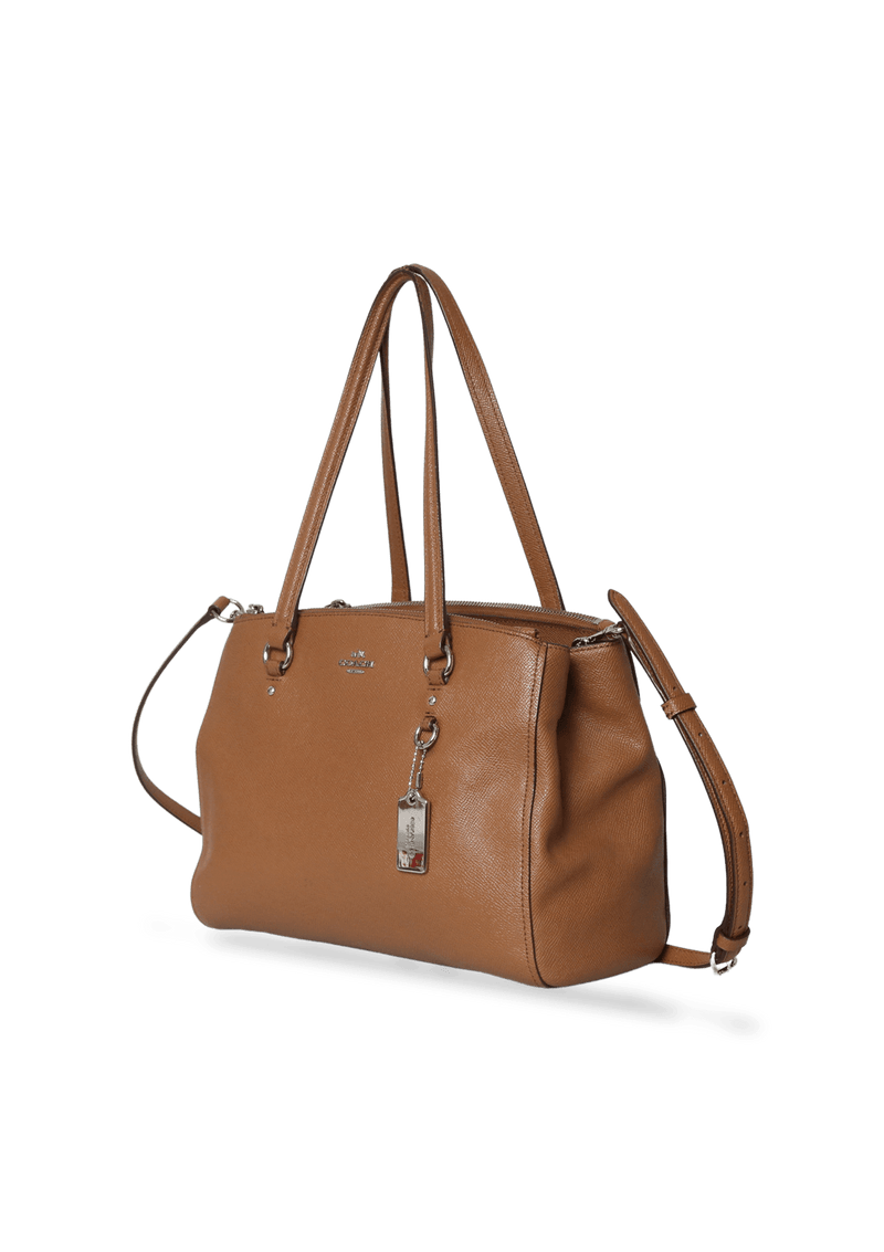 DOUBLE ZIP LEATHER BAG