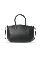 GRAINED LEATHER SATCHEL