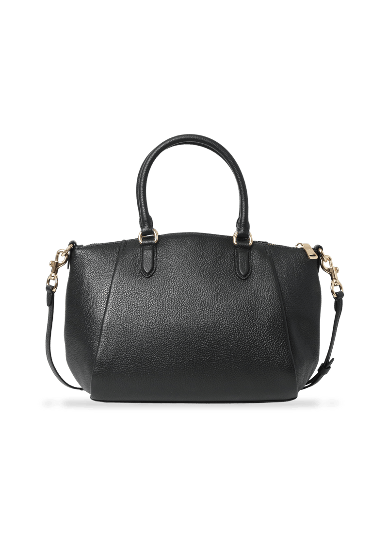 GRAINED LEATHER SATCHEL