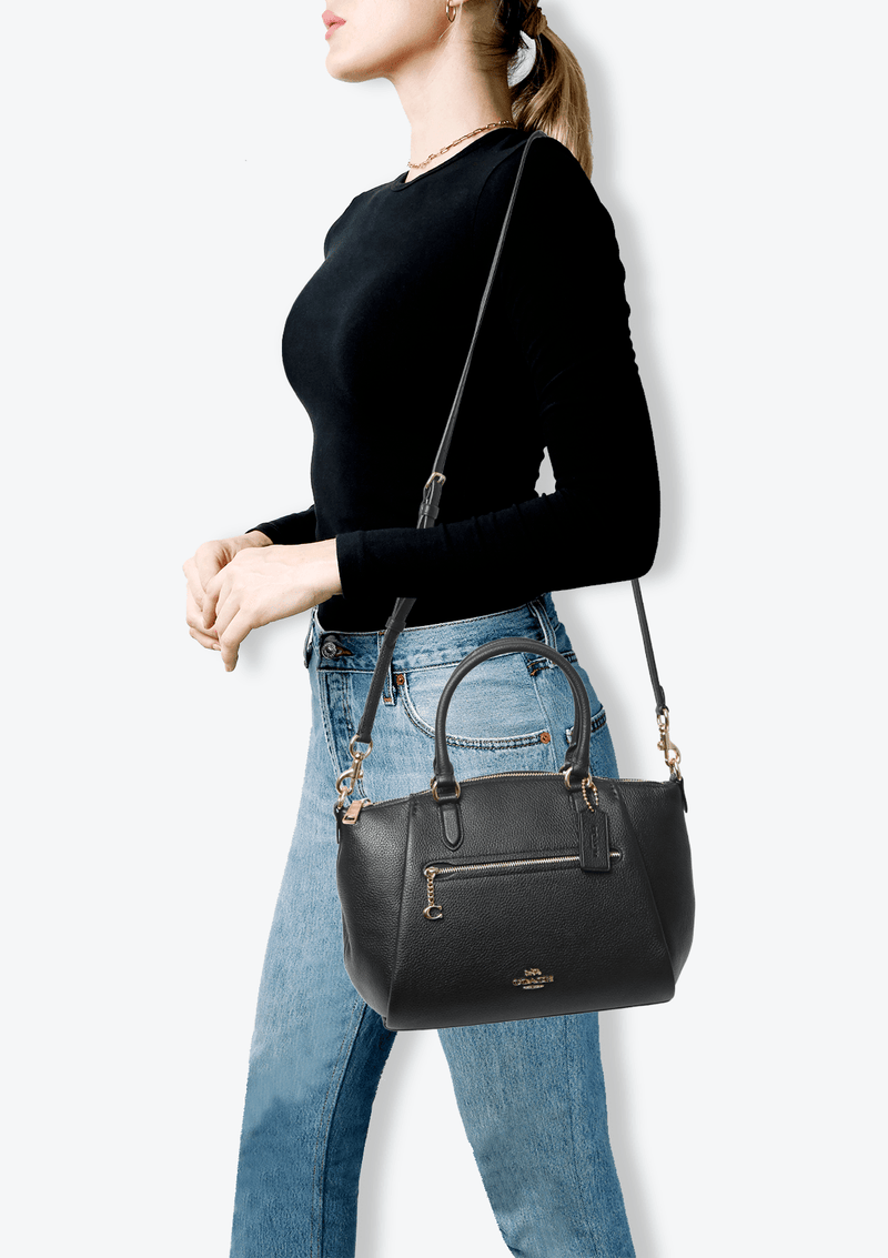 GRAINED LEATHER SATCHEL