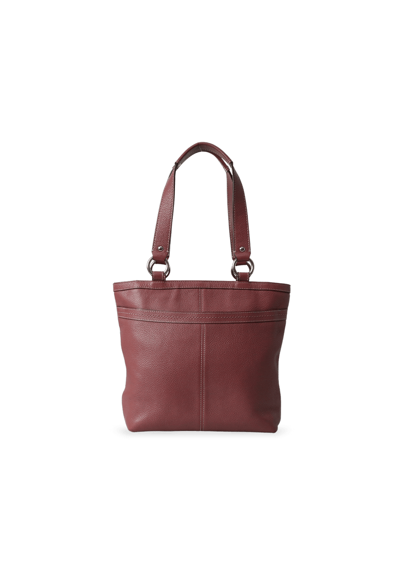 GRAINED LEATHER TOTE