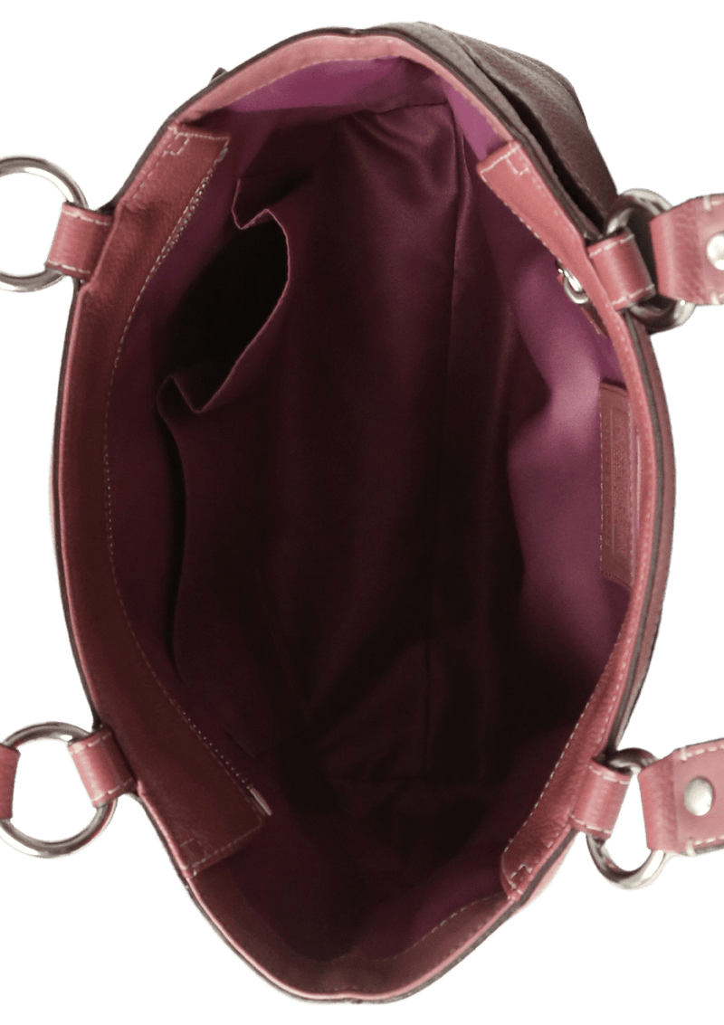 GRAINED LEATHER TOTE