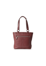 GRAINED LEATHER TOTE