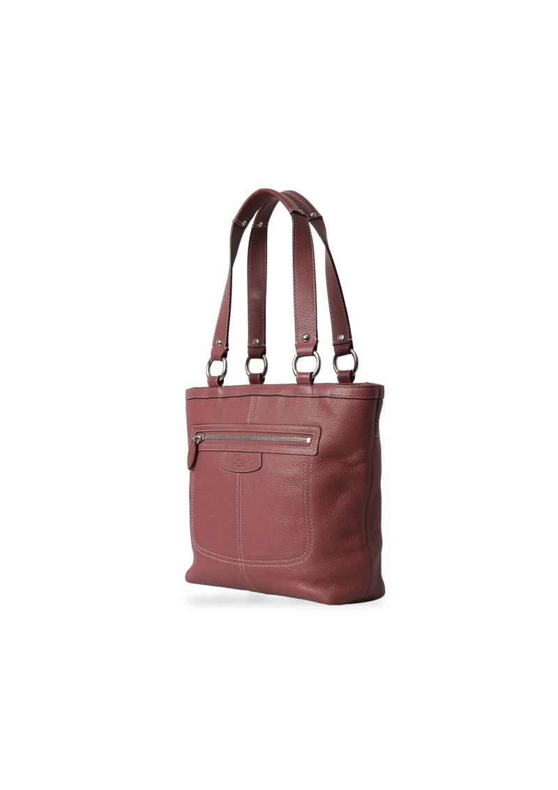 GRAINED LEATHER TOTE