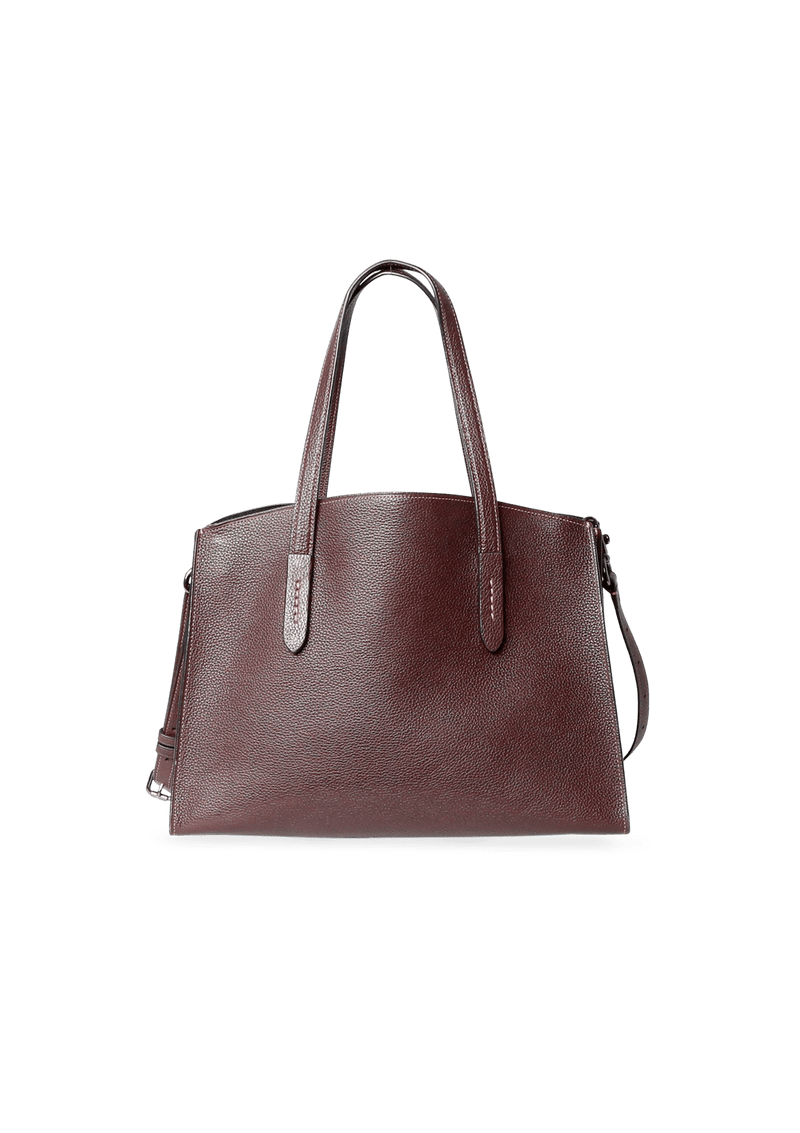 GRAINED SATCHEL BAG