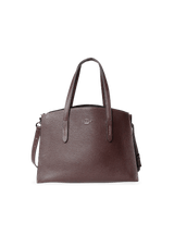 GRAINED SATCHEL BAG