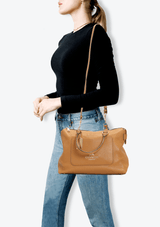 LEATHER SATCHEL BAG