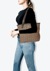 OUTLINE SIGNATURE ZIP TOTE