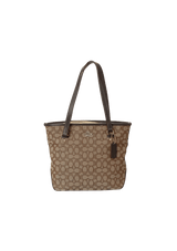 OUTLINE SIGNATURE ZIP TOTE
