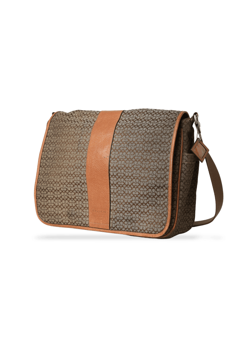 SIGNATURE CANVAS MESSENGER BAG