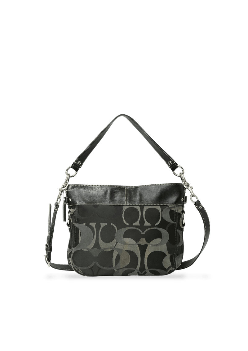 SIGNATURE CANVAS SHOULDER BAG