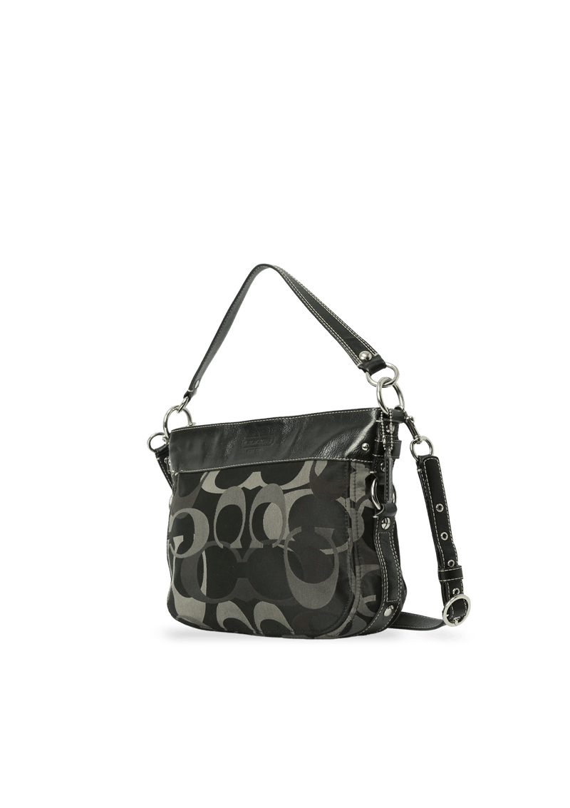 SIGNATURE CANVAS SHOULDER BAG