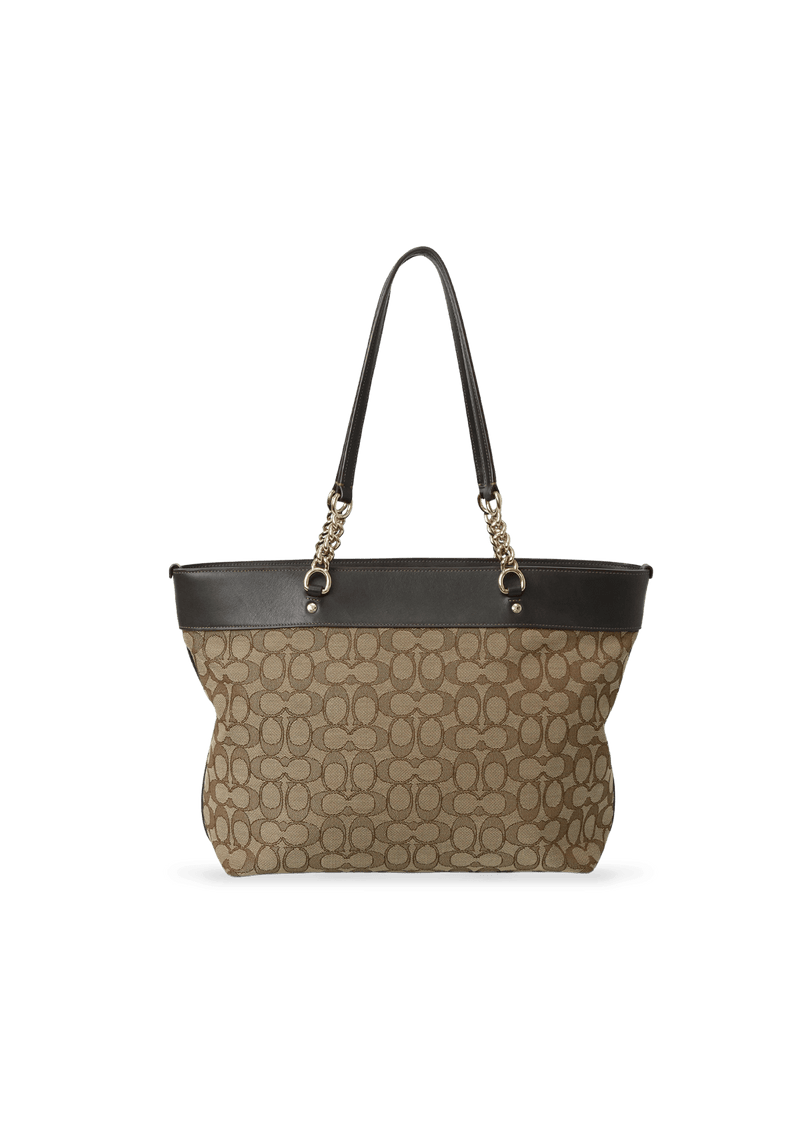 SIGNATURE CHAIN LINK TOTE 