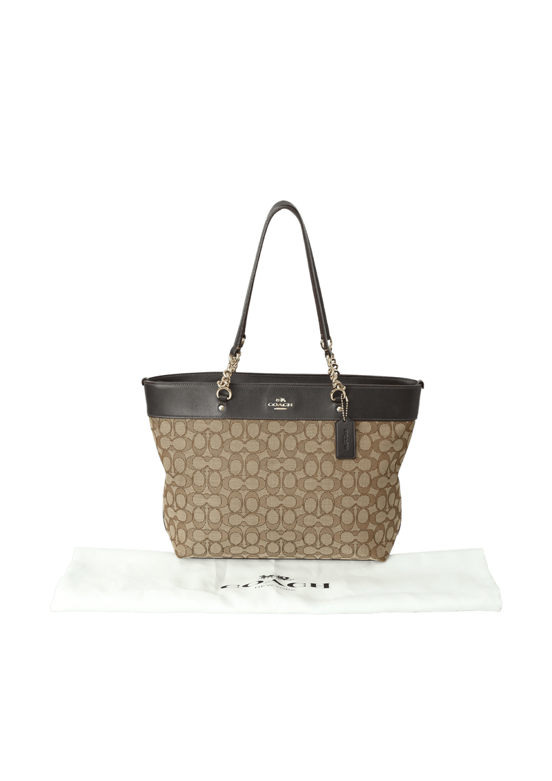 SIGNATURE CHAIN LINK TOTE 