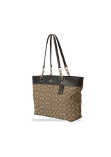 SIGNATURE CHAIN LINK TOTE 