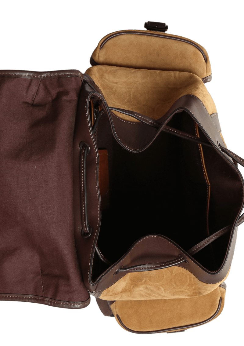 SIGNATURE SUEDE HITCH BACKPACK