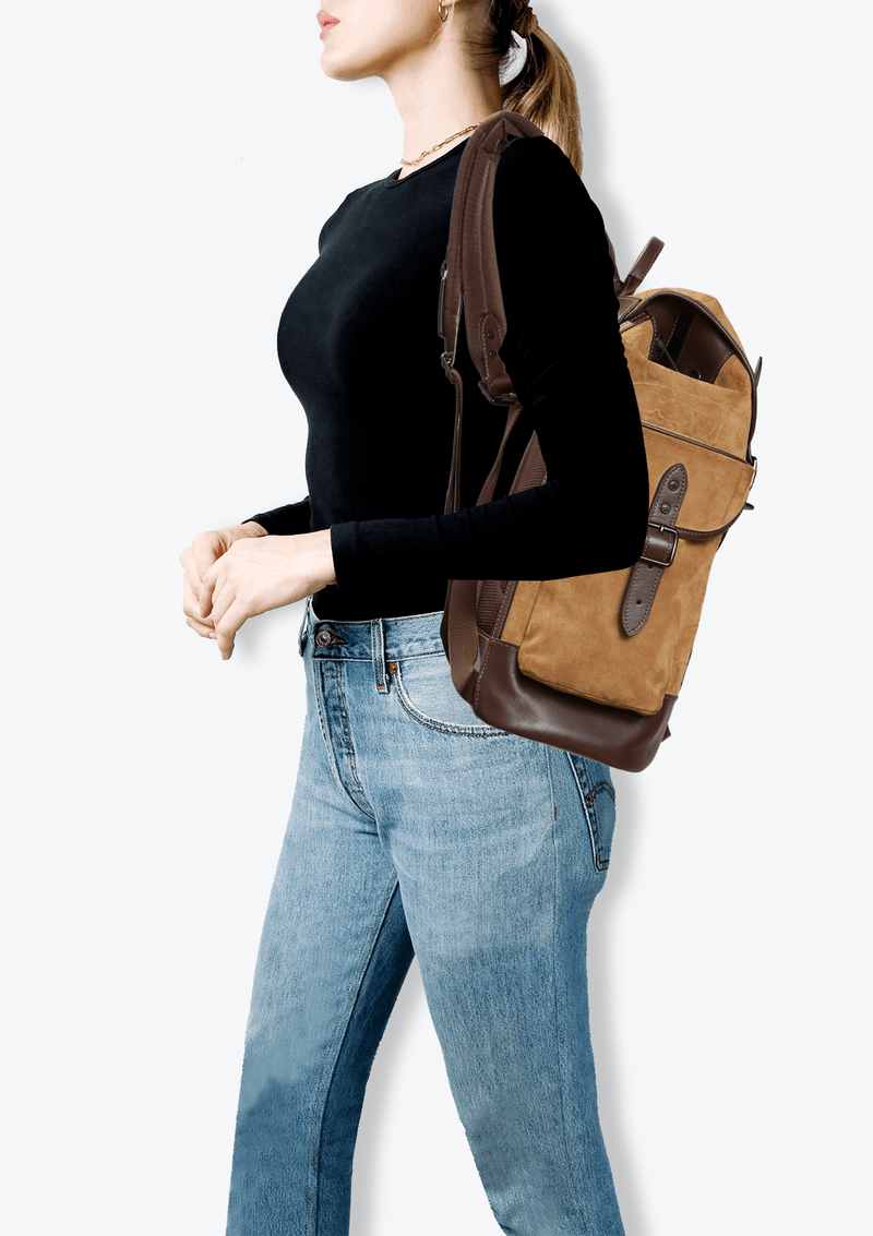 SIGNATURE SUEDE HITCH BACKPACK