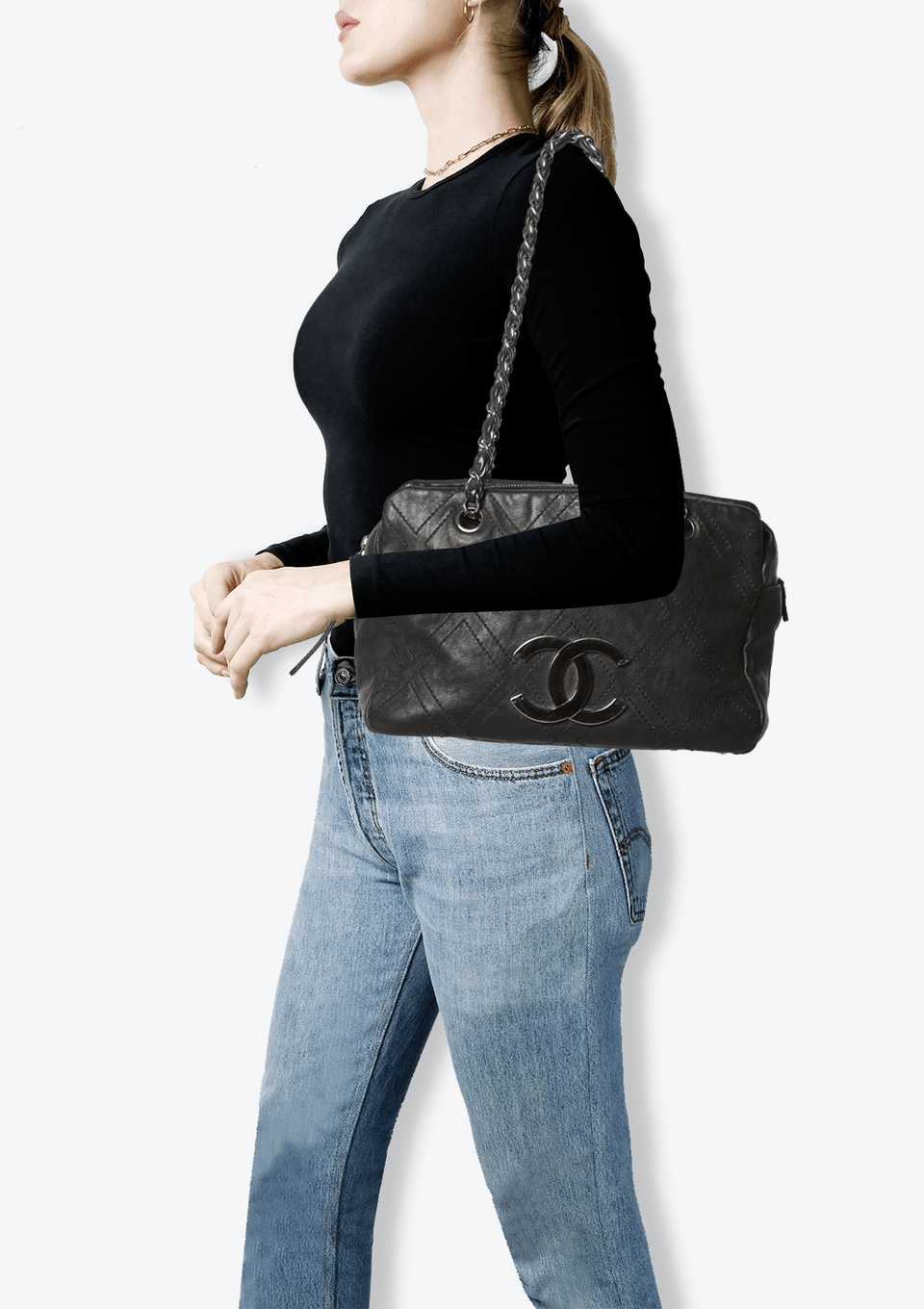 DIAMOND STITCH TOTE CALFSKIN