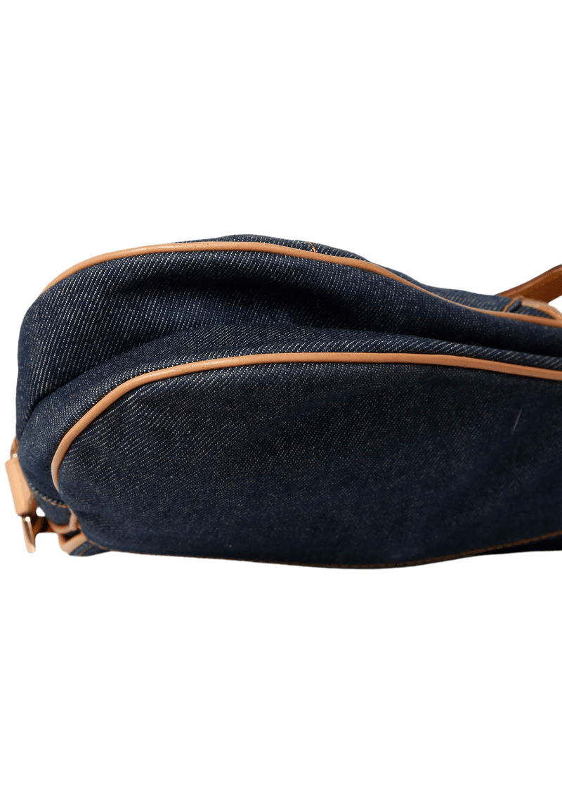 DENIM SADDLE BAG