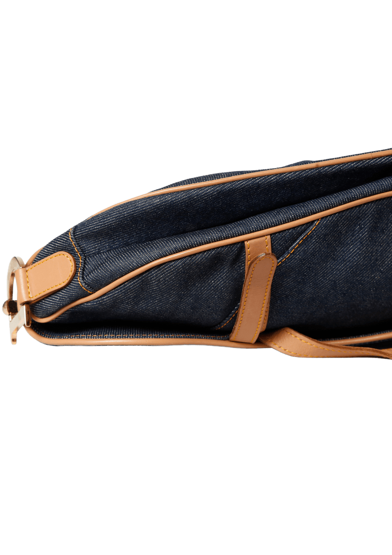 DENIM SADDLE BAG