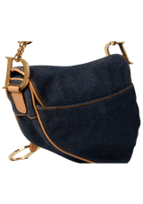 DENIM SADDLE BAG