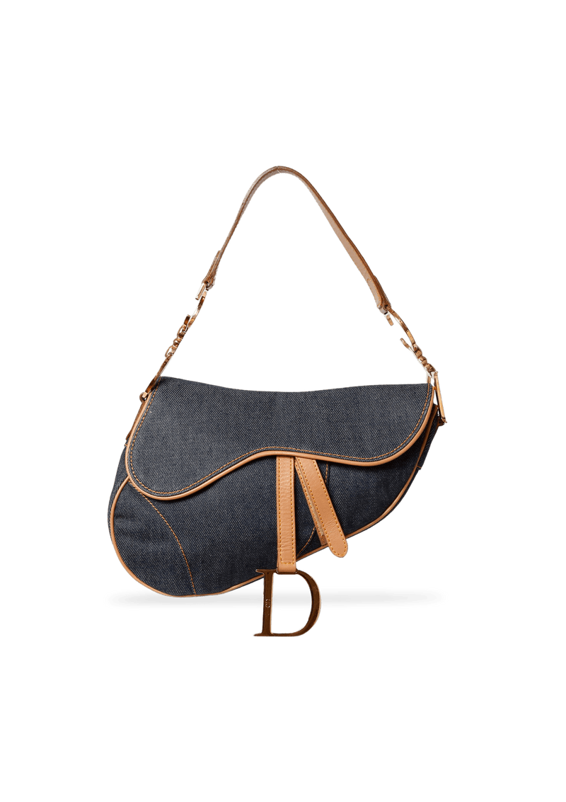 DENIM SADDLE BAG