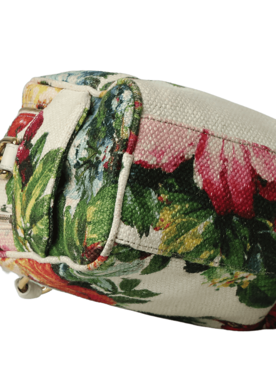 FLORAL CANVAS SATCHEL