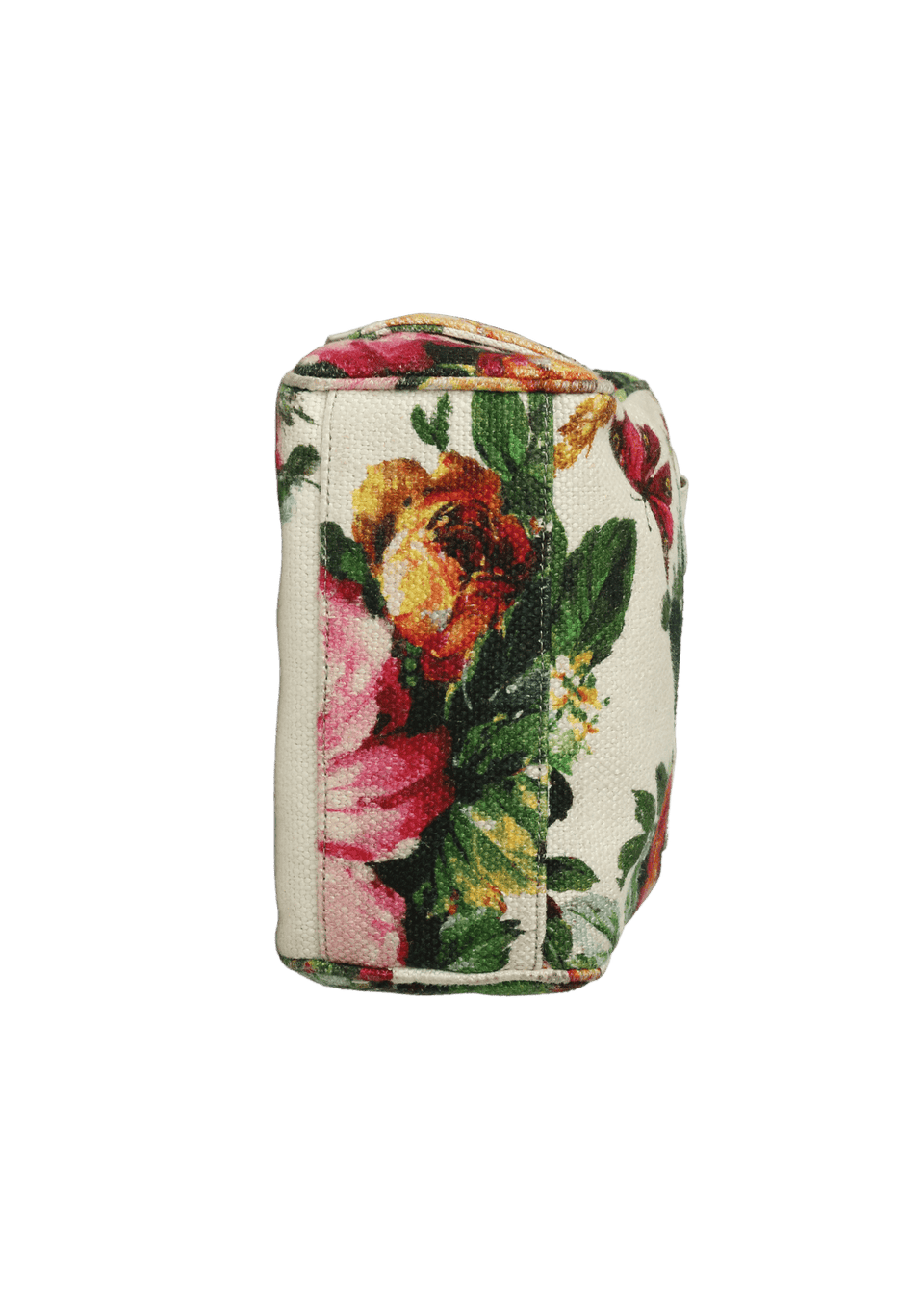 FLORAL CANVAS SATCHEL